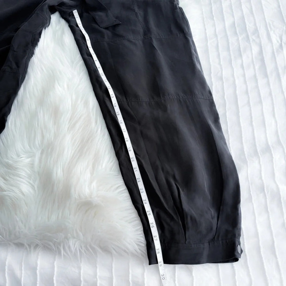 Johnny Was Pete & Greta Jackie Utility Pants Black Tie Belt Tapered Jogger 14 - Picture 14 of 15